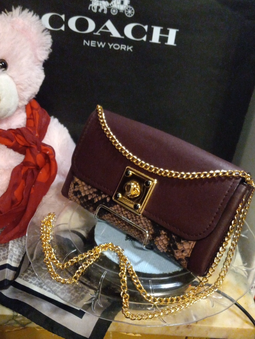 Coach Drifter Wallet With Chain